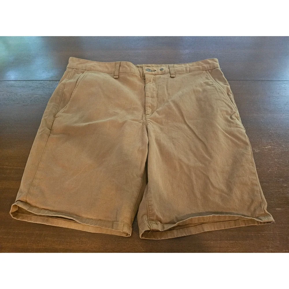 Rag & Bone Chino Shorts Mens 36 Dark Khaki Cotton Blend M1917O060DKK